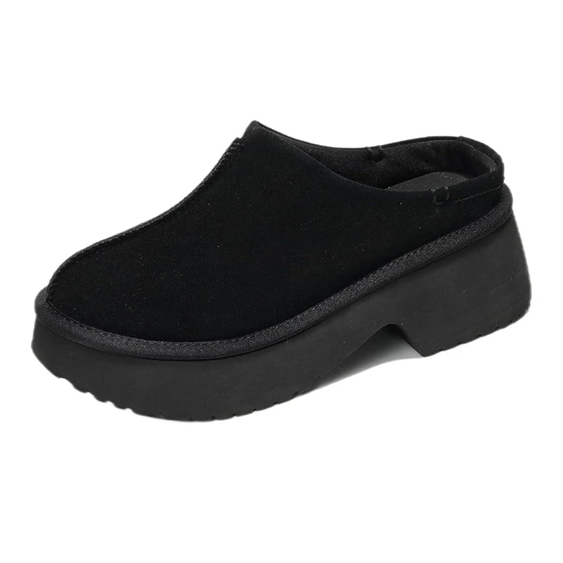Slip-On-Clogs aus echtem Wildleder mit Memory-Schaum für Damen