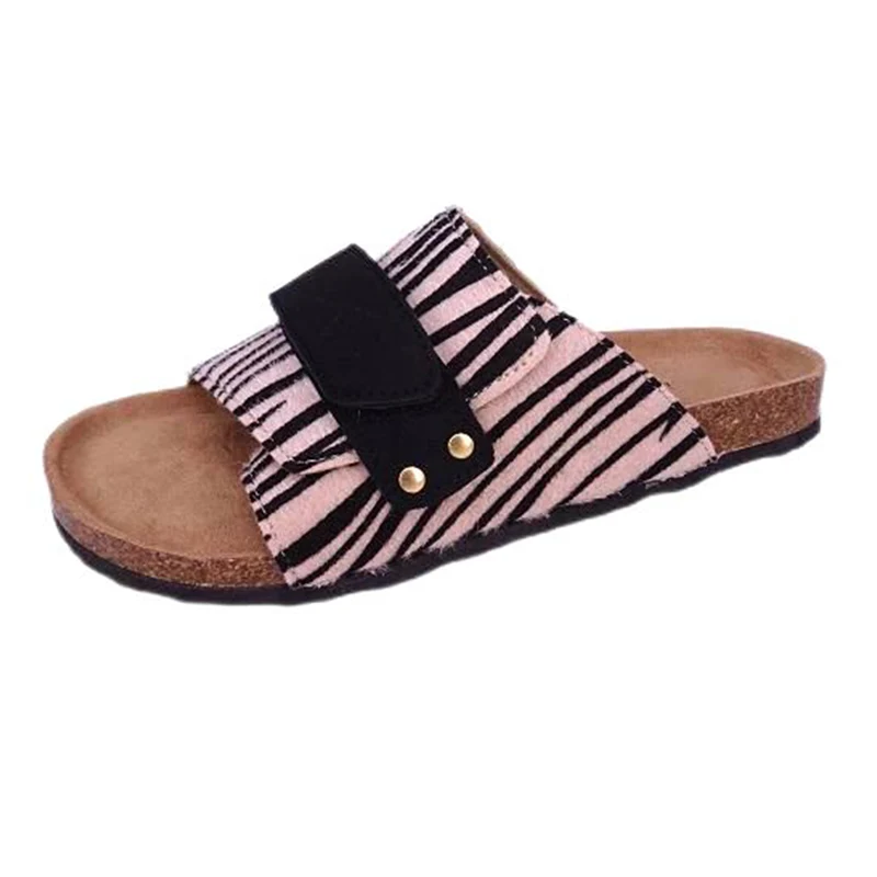 Damen-Sandalen mit verstellbarem Klettverschluss und Fußbett